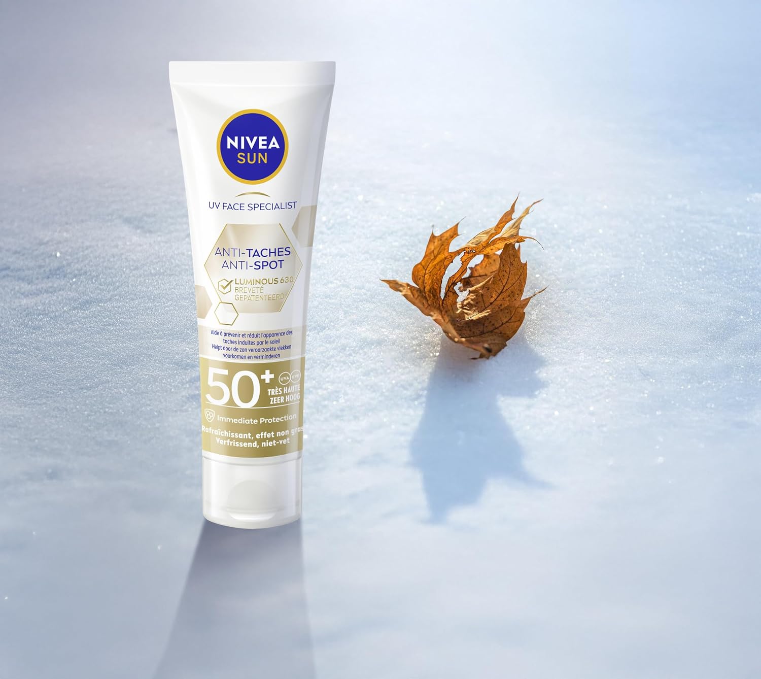 NIVEA SUN Face Luminous Anti-Spot Sunscreen Face - Face Cream with SPF 50+ - Anti Pigment Spots Cream - Sunscreen - Protects and evens - 40 ml