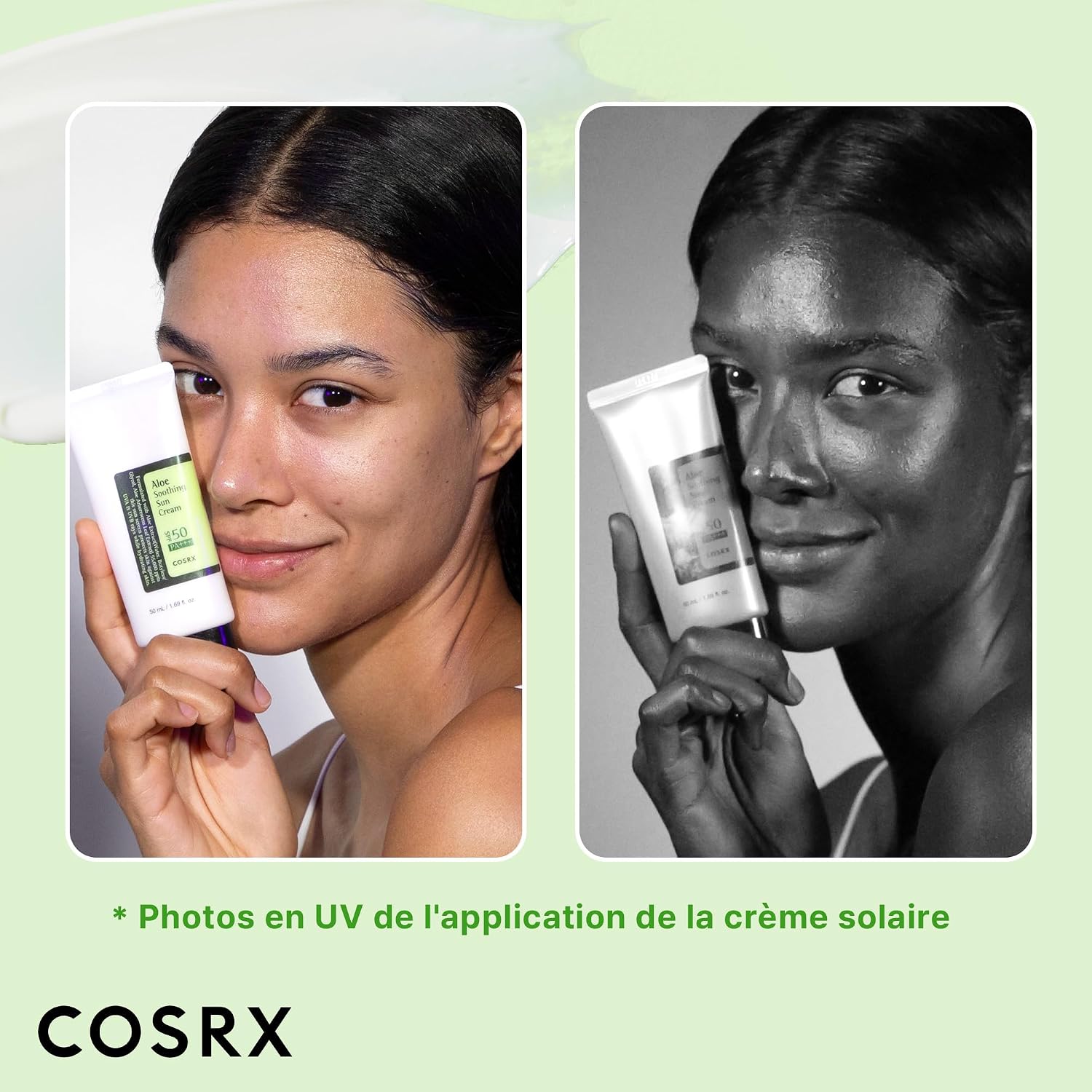 COSRX Korean Skincare Aloe Soothing Sun Cream SPF 50, Moisturising Sun Cream with Aloe Vera, for All Skin Types, Face and Body