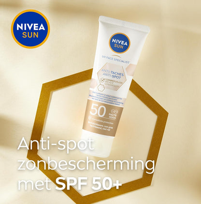 NIVEA SUN Face Luminous Anti-Spot Sunscreen Face - Face Cream with SPF 50+ - Anti Pigment Spots Cream - Sunscreen - Protects and evens - 40 ml